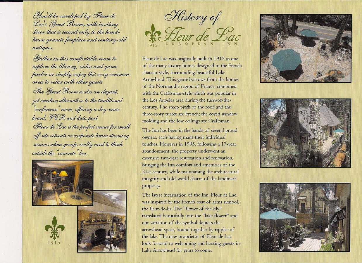 Fleur De Lac Europeran Inn レイク・アローヘッド エクステリア 写真
